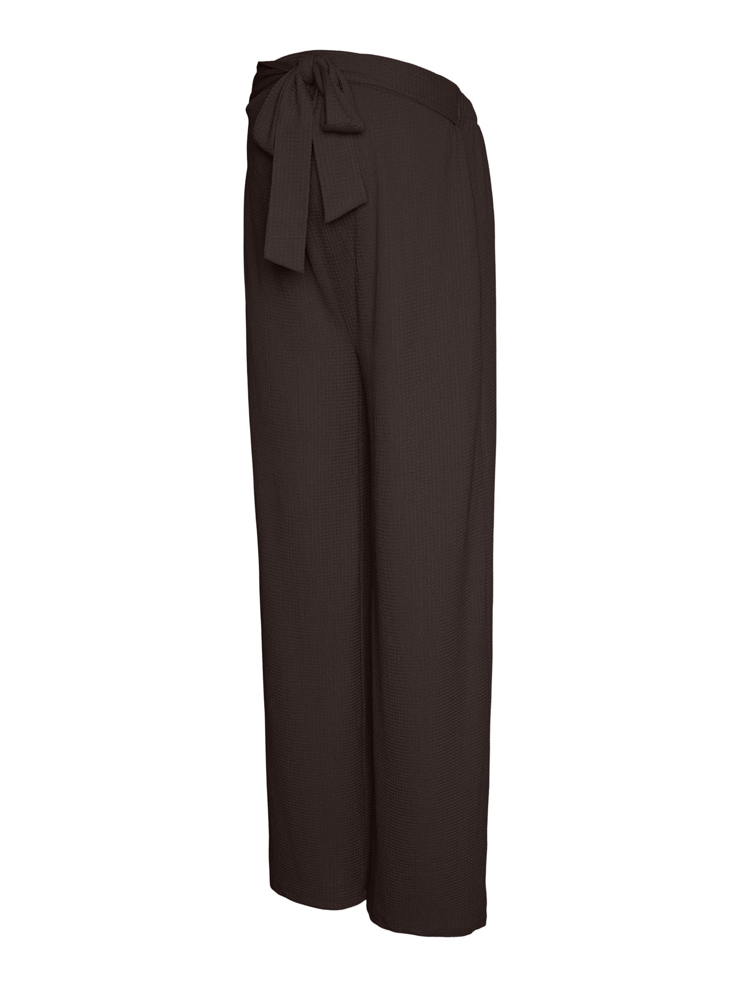 Pantalon MAMALICIOUS en marron : devant