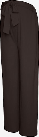 Pantalon MAMALICIOUS en marron : devant