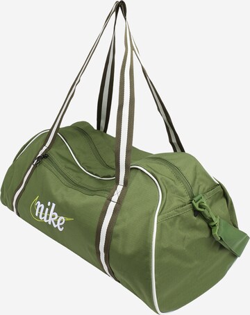 NIKE Спортна чанта в зелено: отпред