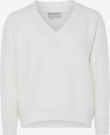 Jalene Sweater in White: front