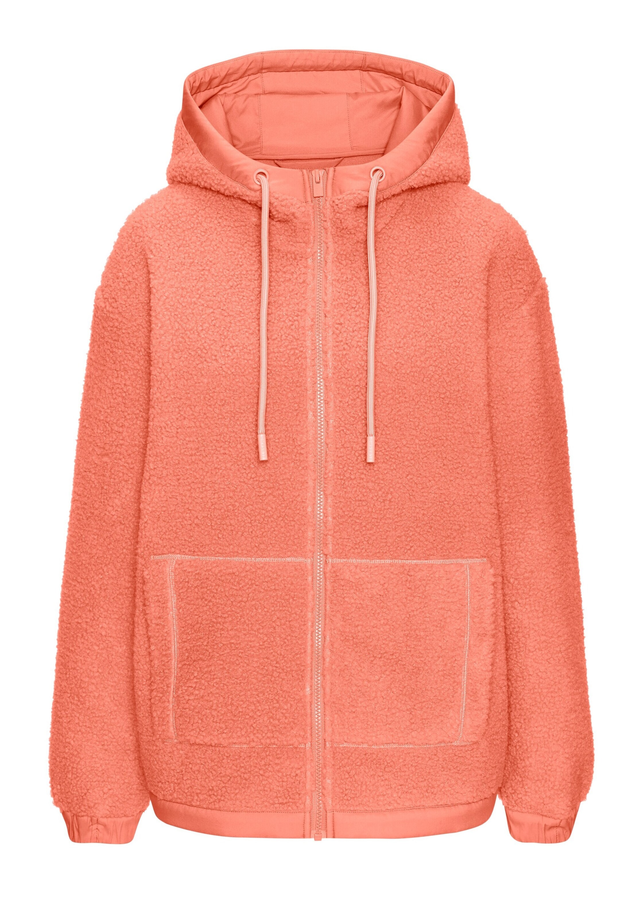 Veste en polaire Elbsand en orange : devant