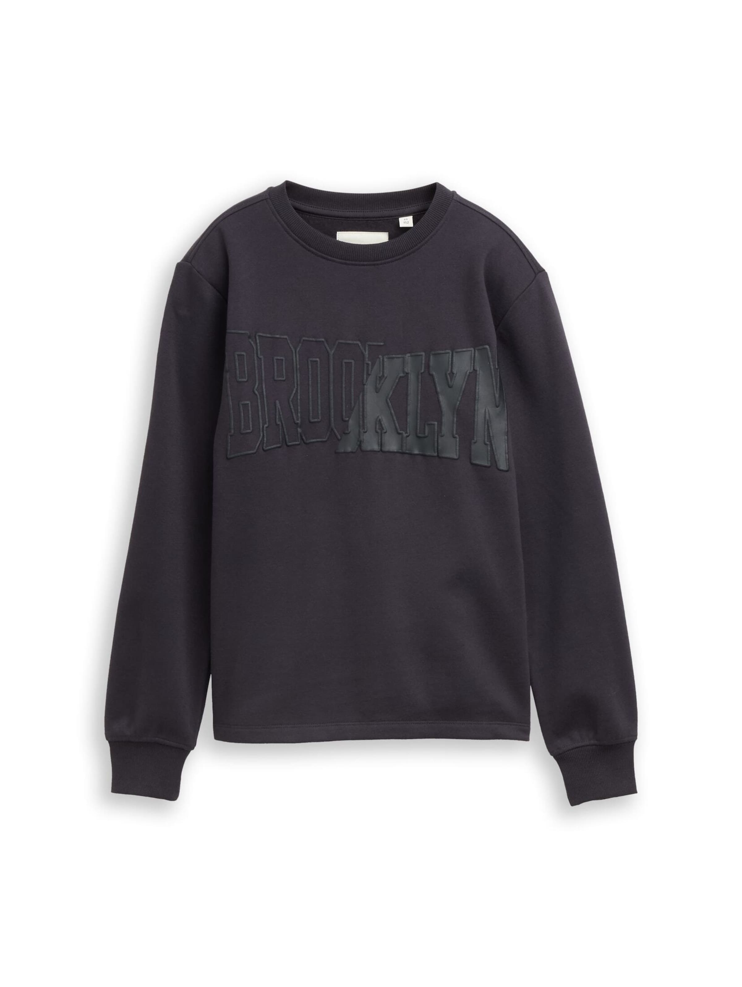 TOM TAILOR Sweatshirt in Grey: front