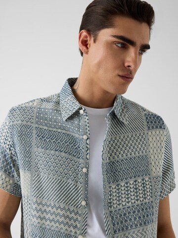 GUESS Regular Fit Hemd in Blau