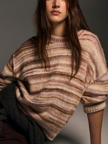 Pull-over oversize Pull&Bear en beige