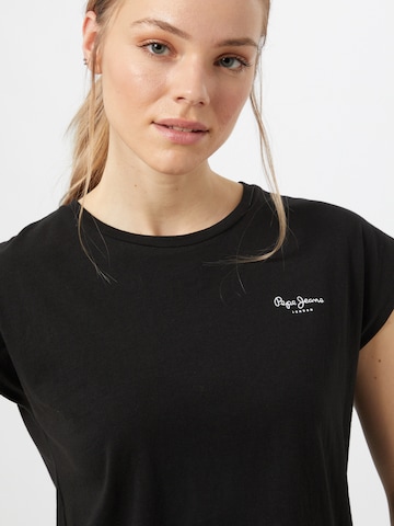 Tricou 'BLOOM' de la Pepe Jeans pe negru