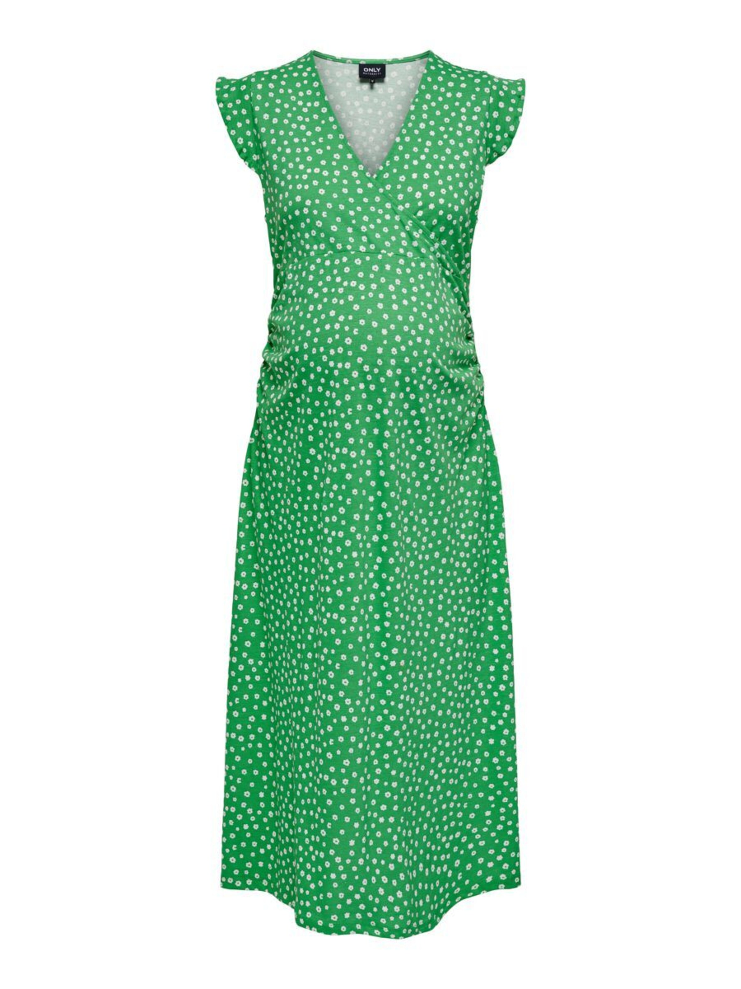 Only Maternity Dress in Green: front