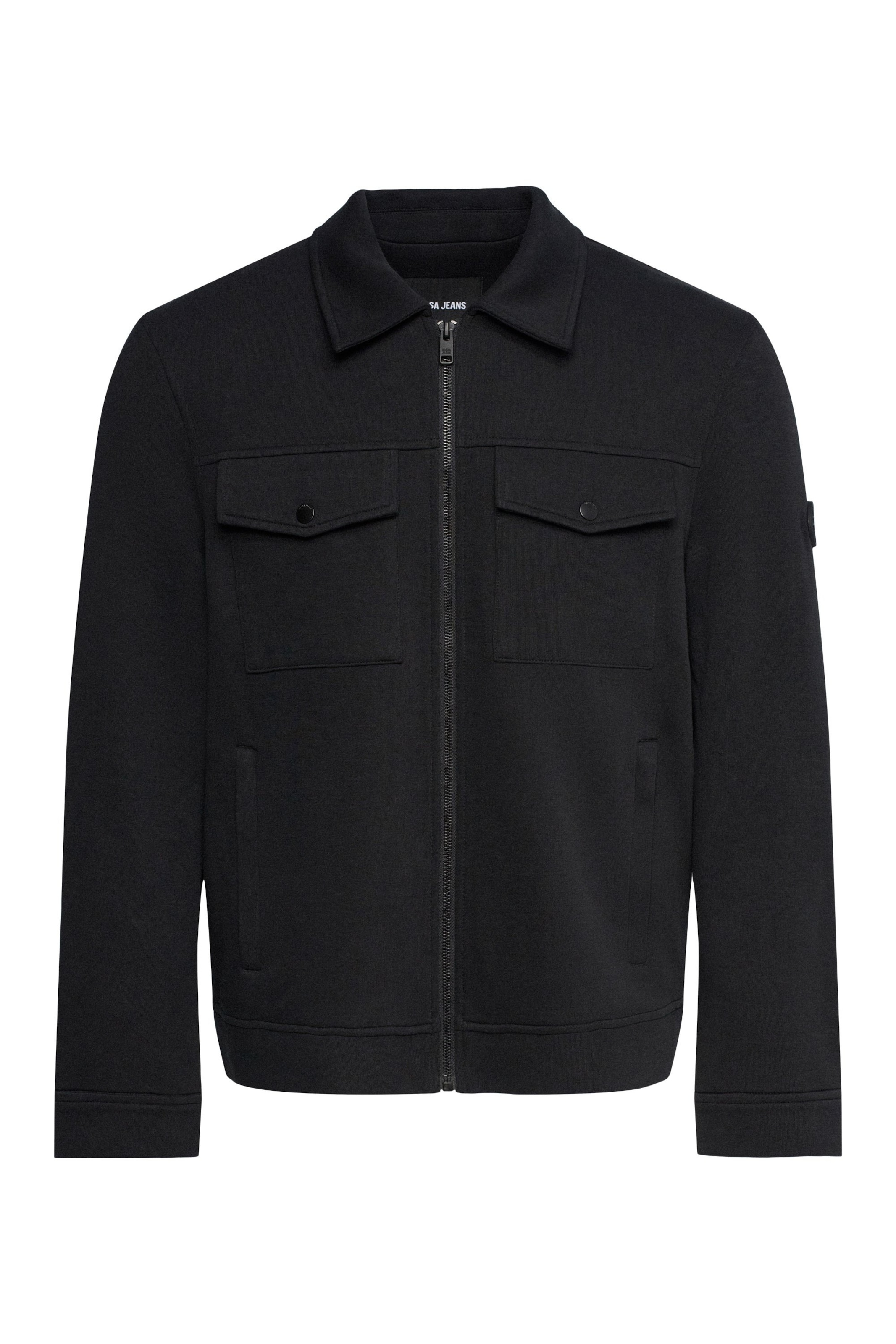 Veste mi-saison Salsa Jeans en noir : devant