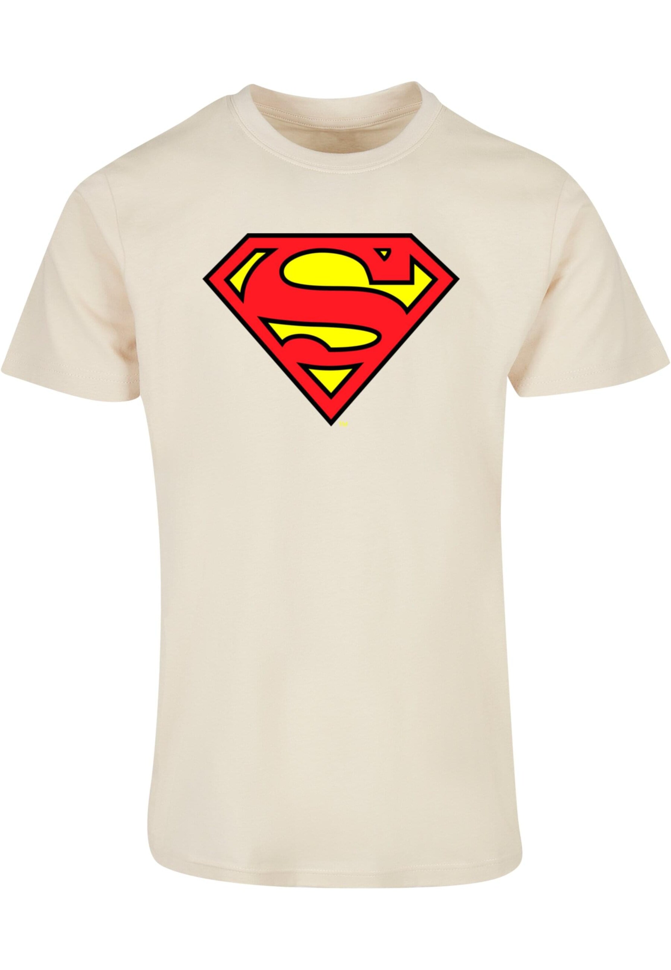 Maglietta 'DC Originals - Superman Shield' di ABSOLUTE CULT in beige: frontale