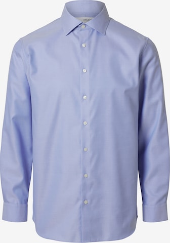 SELECTEDSlim Fit Košulja 'SLHLux' - plava boja: prednji dio