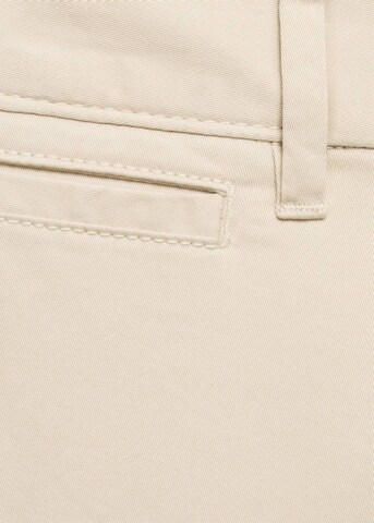MANGO MAN Tapered Hose 'Prato' in Beige