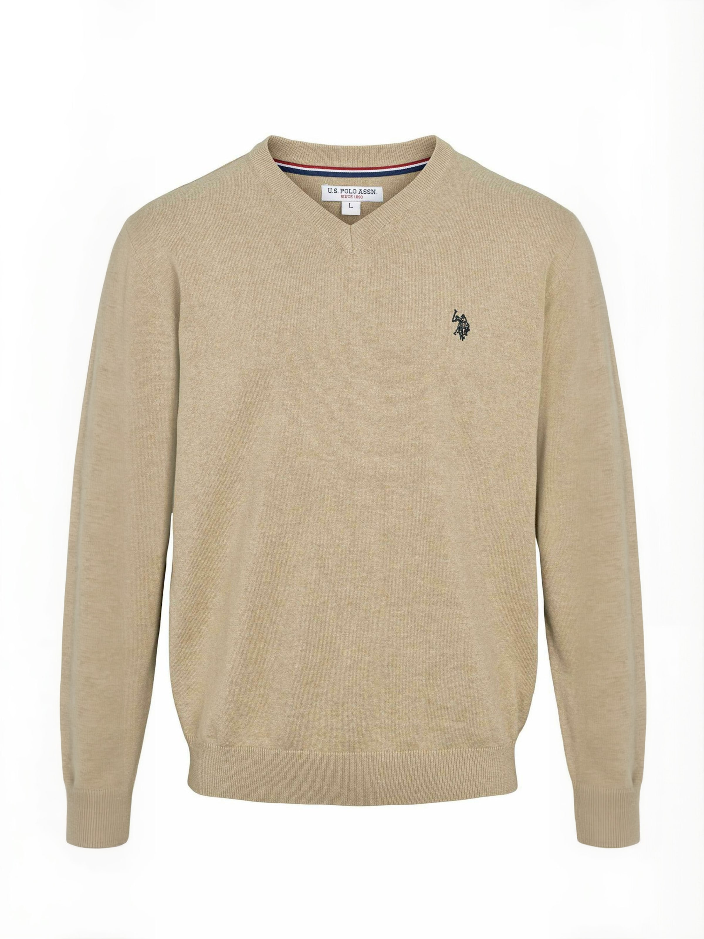 U.S. POLO ASSN. Pullover ' UMCosmo ' in Beige: Vorderseite