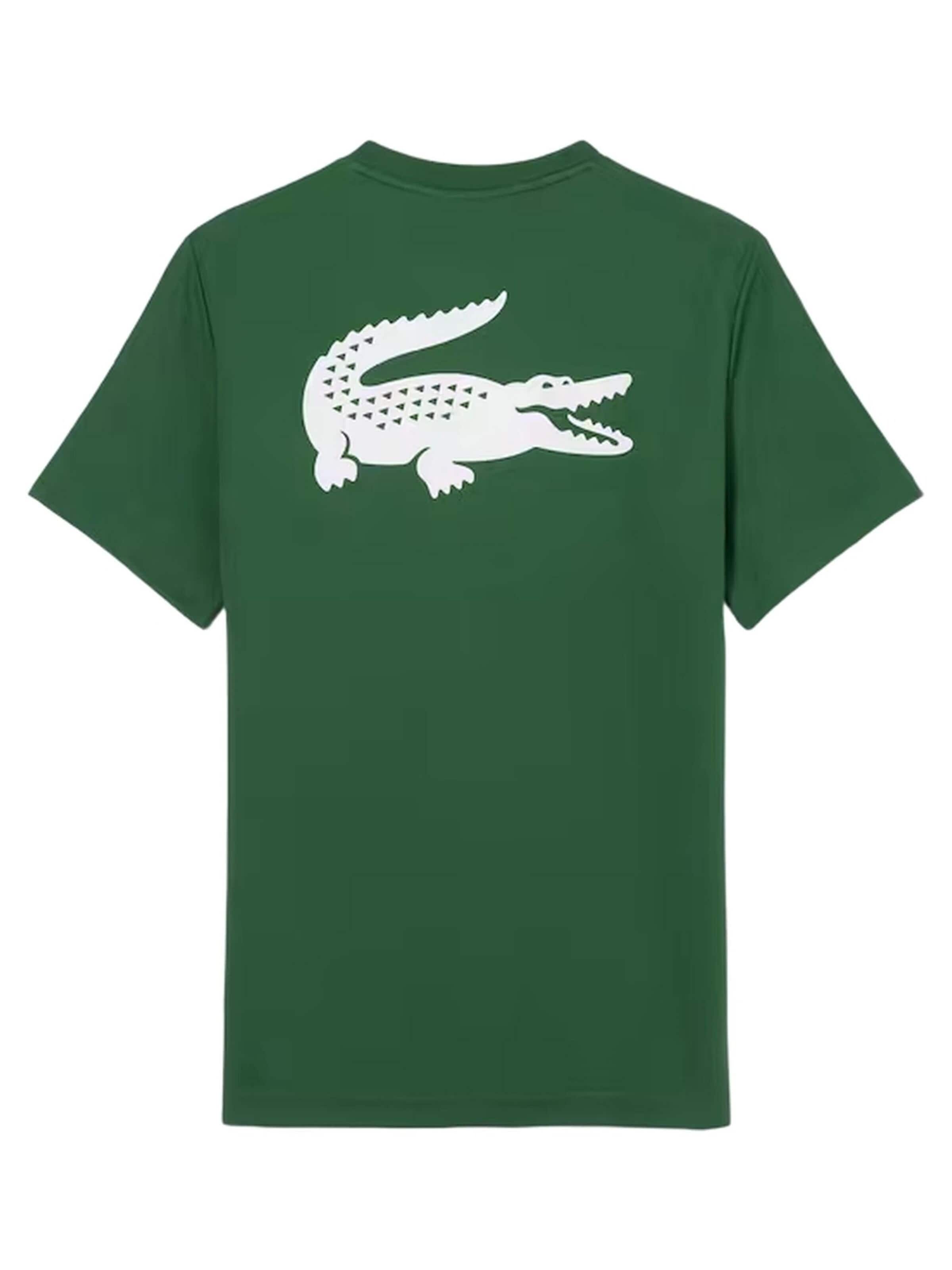LACOSTE - Camisa 'Camiseta lacoste verde back croco ultra dry tee' em verde