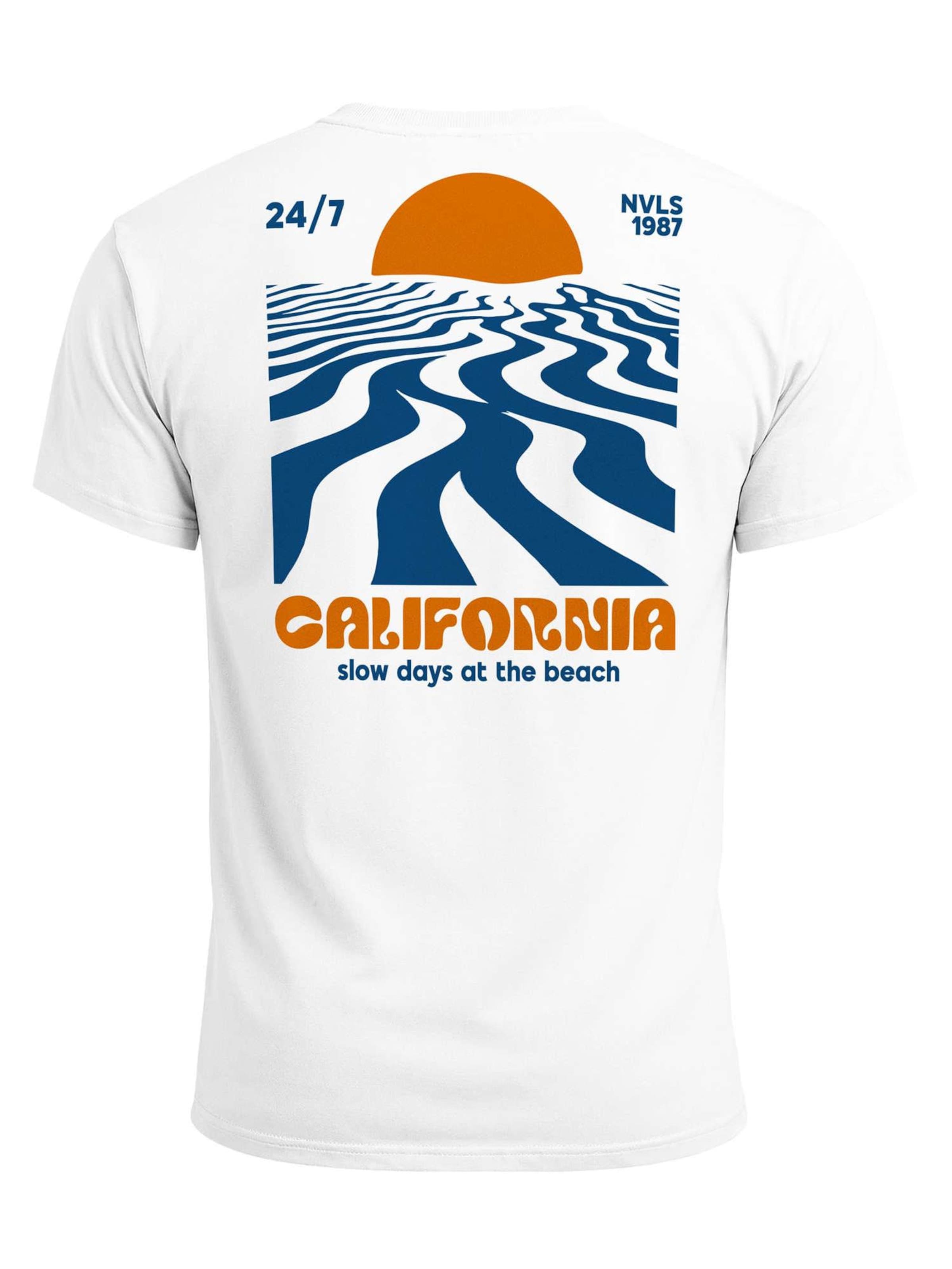 Neverless Shirt 'California Sunset' in White