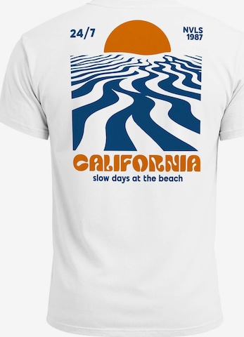 Neverless Shirt 'California Sunset' in Weiß: Vorderseite