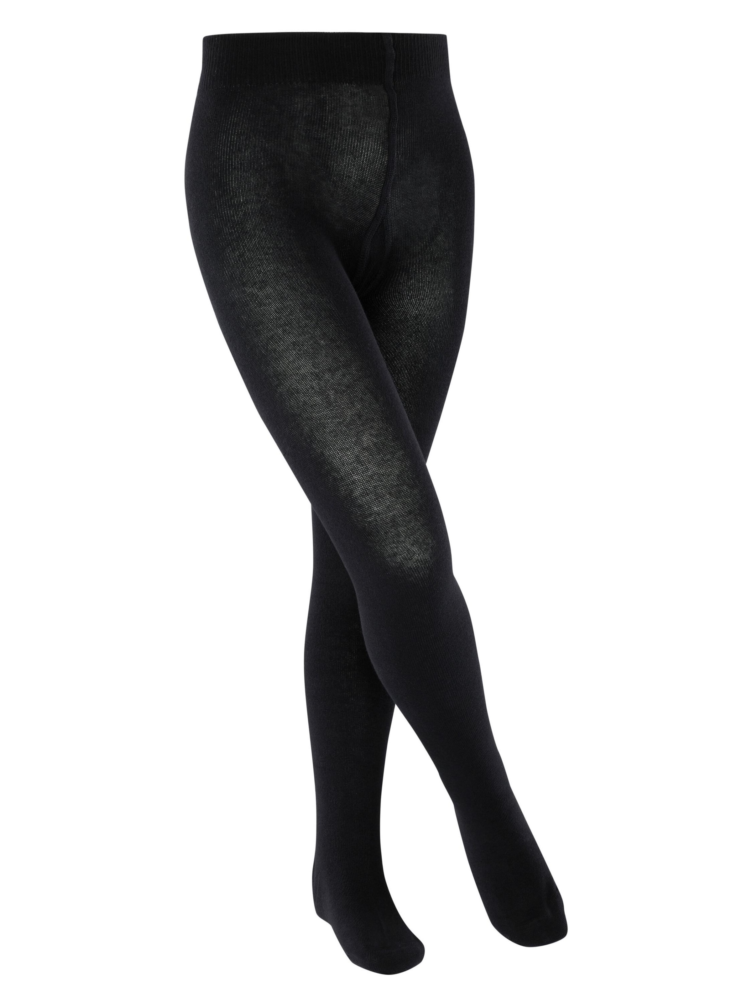 ESPRIT Regular Leggings 'Foot Logo' in Black: front