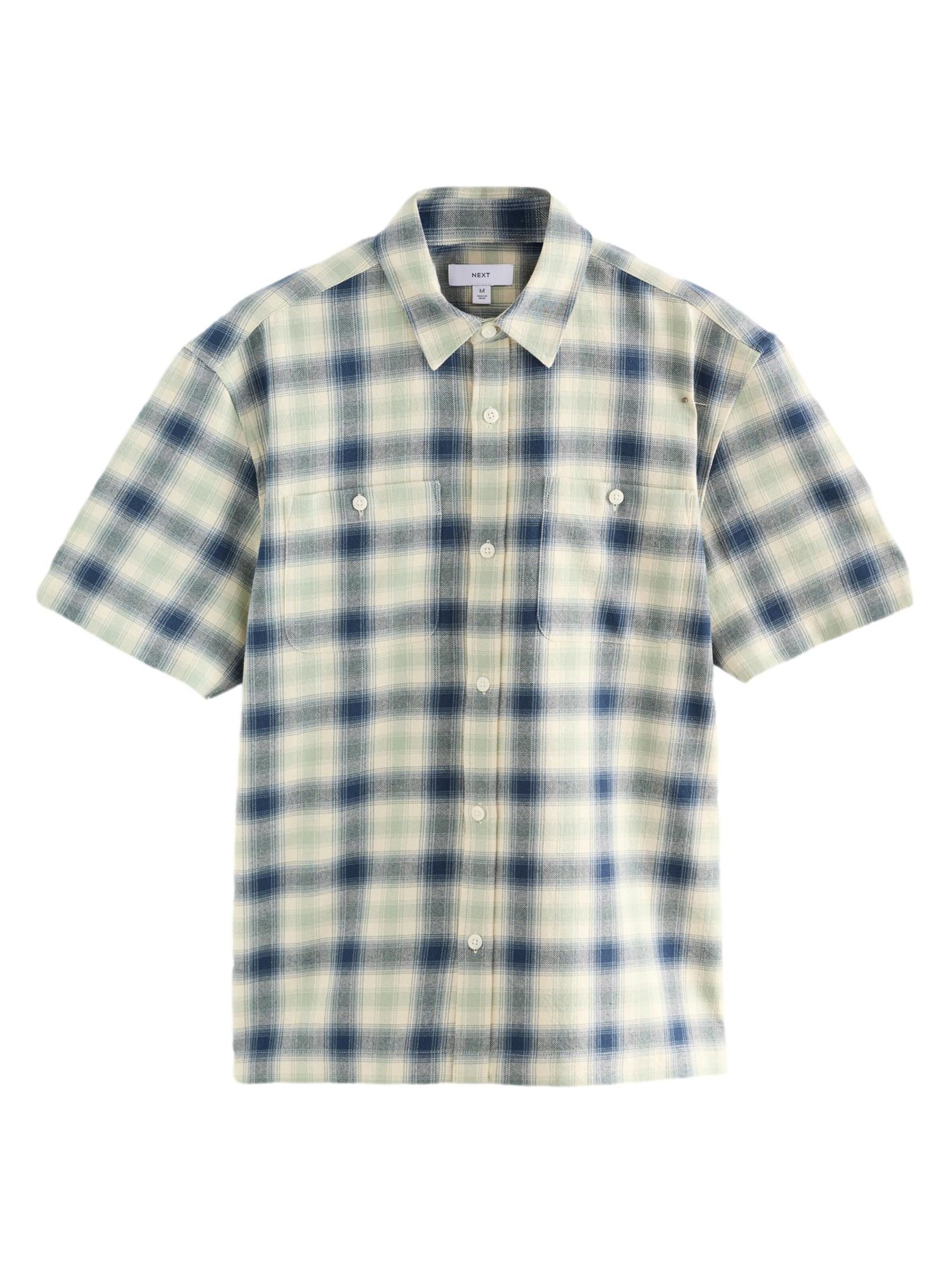 Next Regular Fit Hemd in Grün: Vorderseite