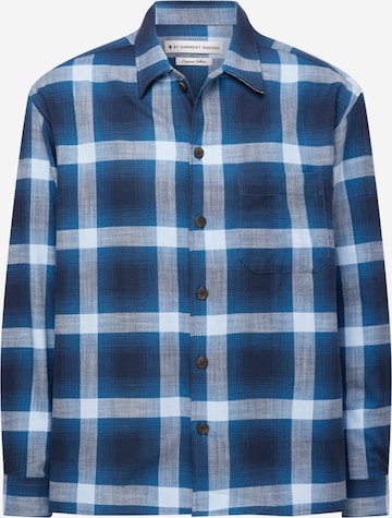 By Garment Makers Comfort fit Button Up Shirt 'Storm' in Blue: front