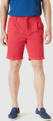 Regular Pantalon à pince Boggi Milano en rouge : devant