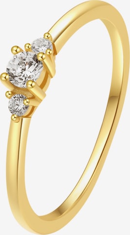 Bague 'Slim Trio' Hey Happiness en or : devant