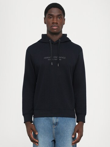 Sweat-shirt ARMANI EXCHANGE en bleu : devant