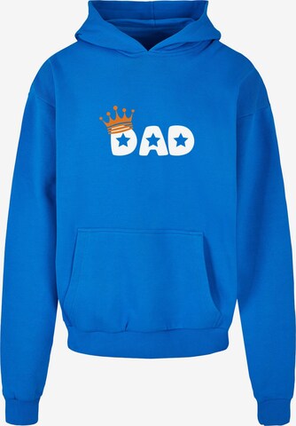 Merchcode Sweatshirt 'Fathers Day - King Dad' in Blauw: voorkant