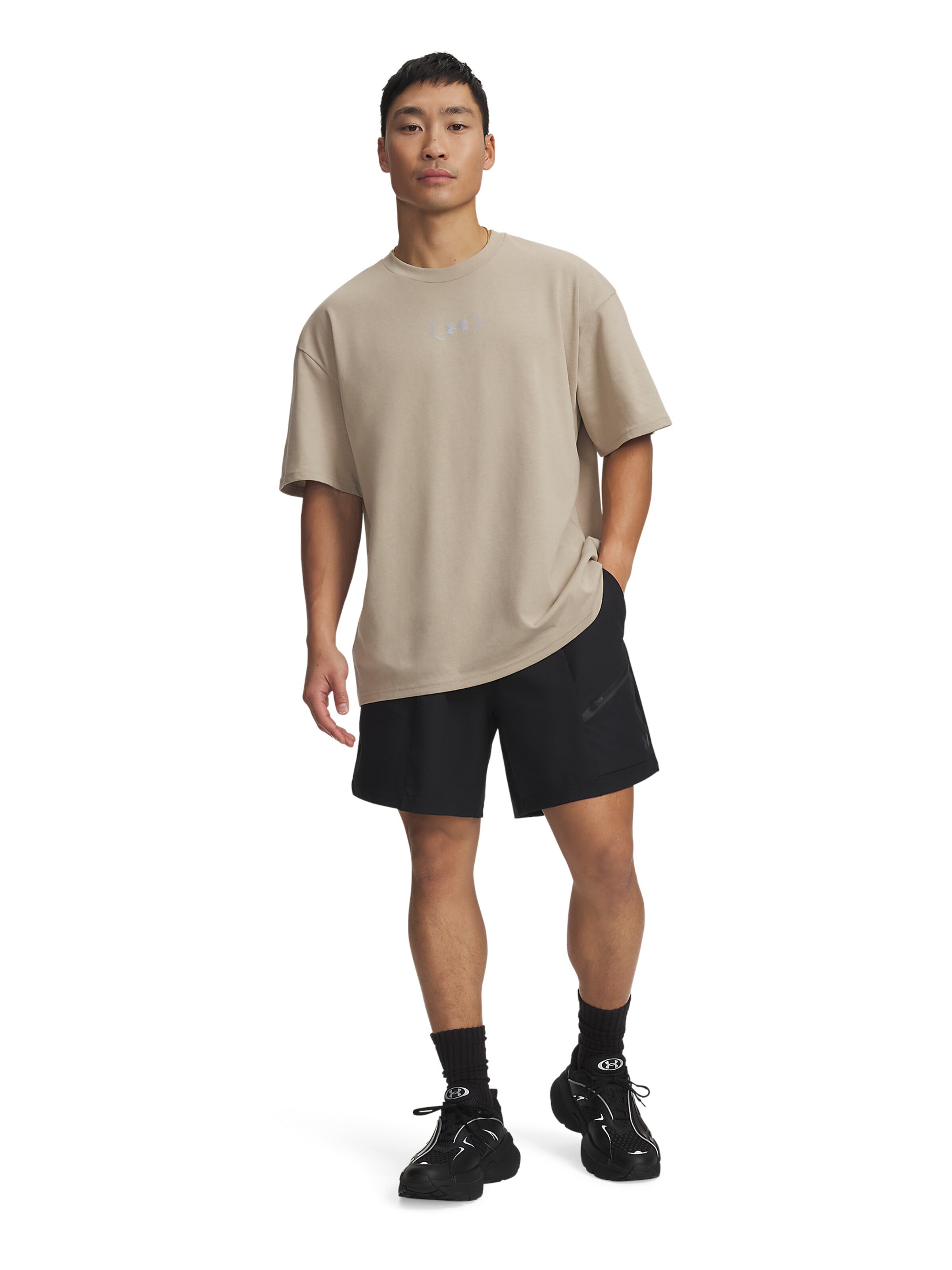 UNDER ARMOUR Regular Workout Pants 'Unstoppable' in Black