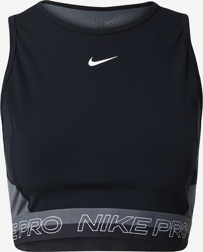 NIKE Sporttop in grau / schwarz / weiß, Produktansicht