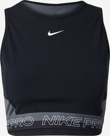 NIKE Sports Top in Black: front