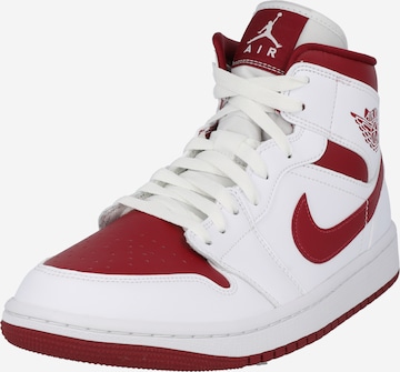 Sneaker alta 'Air Jordan 1' di Jordan in bianco: frontale