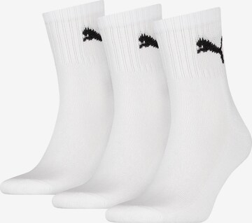 Chaussettes PUMA en blanc : devant