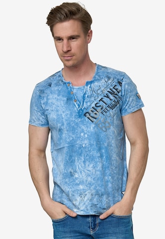 Rusty Neal T-Shirt in Blau: predná strana