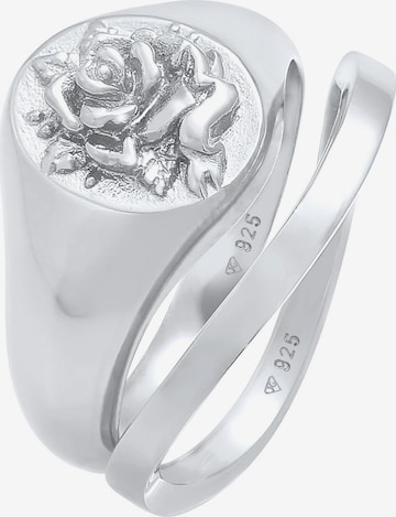 ELLI Ring Rose, Siegelring in Silber: predná strana