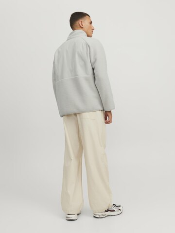 JACK & JONES Fleecejacke in Grau