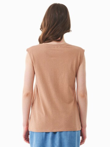 Organication Top in Brown