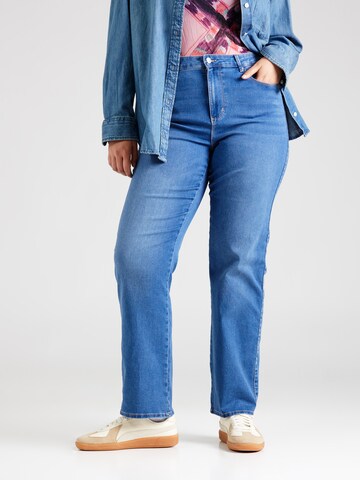 ONLY Carmakoma Slimfit Jeans 'CARAUGUSTA' in Blau: Vorderseite