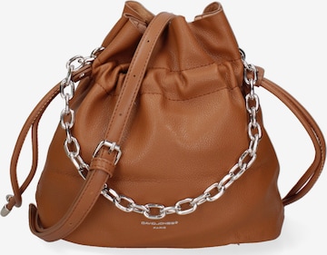 Borsa a sacco di David Jones in marrone: frontale