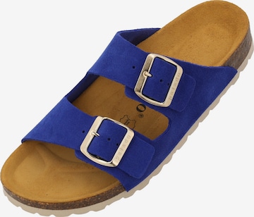 Palado Pantolette 'Palado Korfu Suede Premium Leather' in Blau: Vorderseite