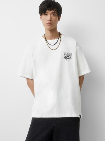 Pull&Bear T-Shirt in Weiß: Vorderseite