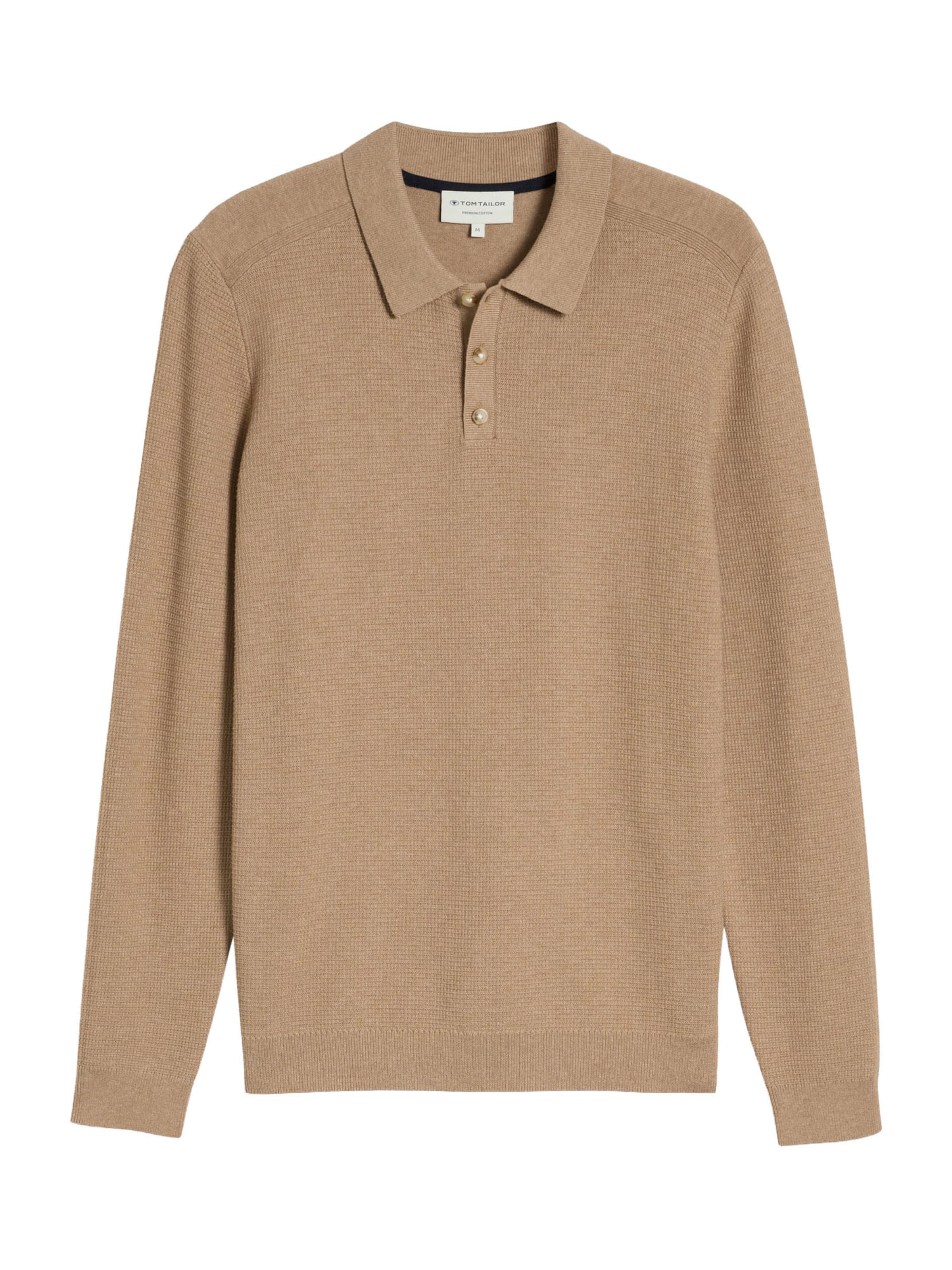 TOM TAILOR Trui in Bruin: voorkant