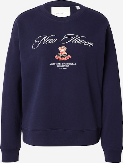 GANT Sweater majica u mornarsko plava / svijetložuta / klasično crvena / bijela, Pregled proizvoda