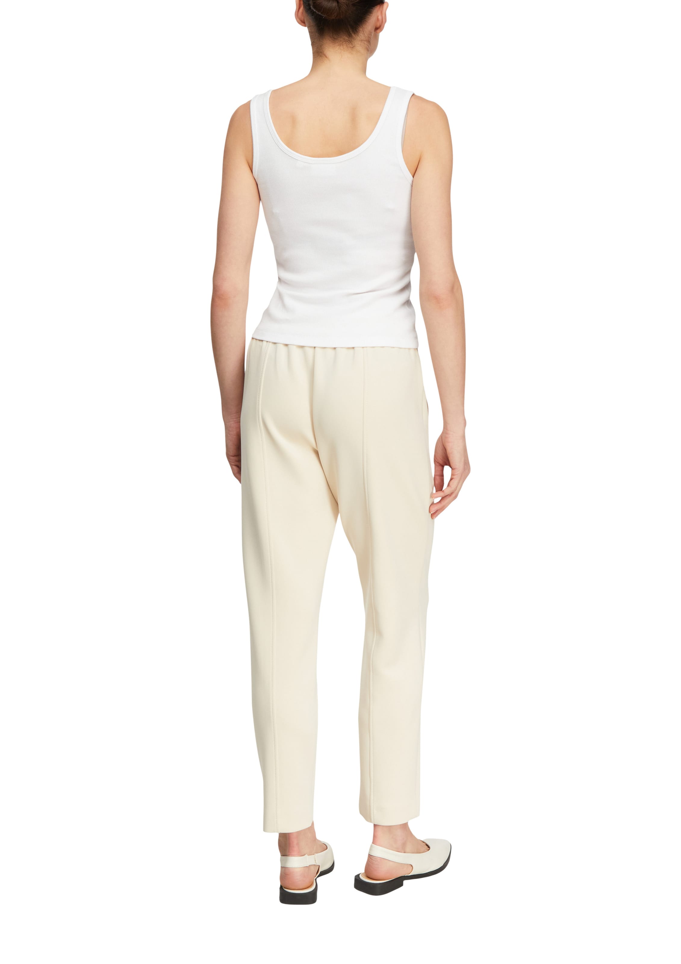Regular Pantalon COMMA en beige