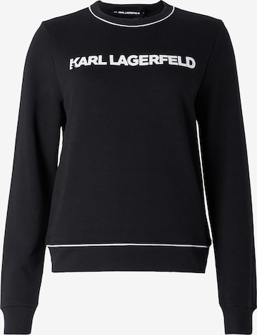 juoda Karl Lagerfeld Megztinis be užsegimo: priekis