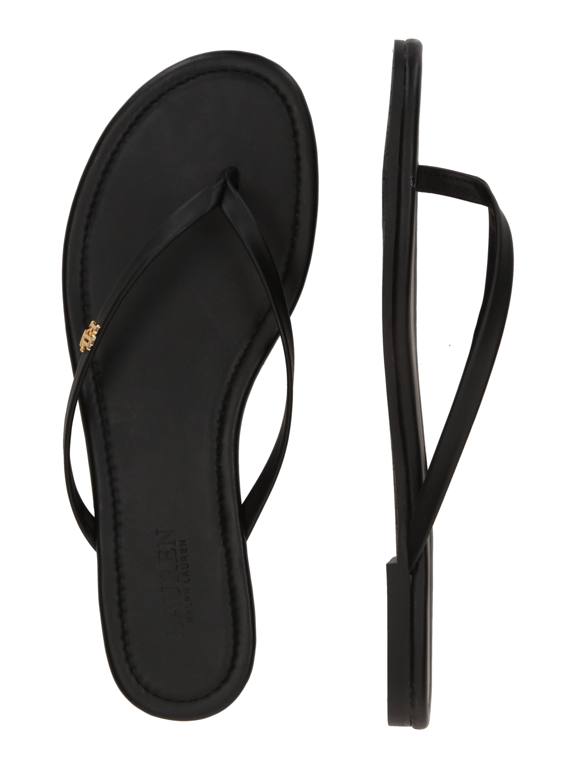 melns Lauren Ralph Lauren Iešļūcenes ar pirkstu atdalītāju 'RAQUEL'