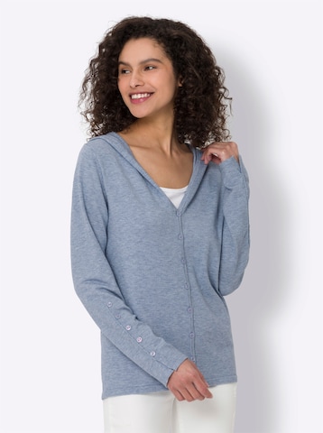 Cardigan heine en bleu : devant