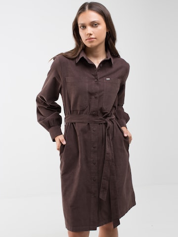 BIG STAR Shirt Dress 'Ayana' in Brown: front