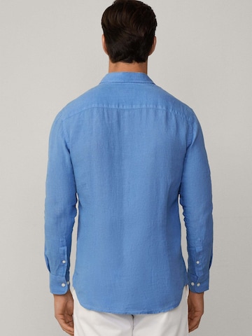Hackett London Regular Fit Hemd 'Ess' in Blau