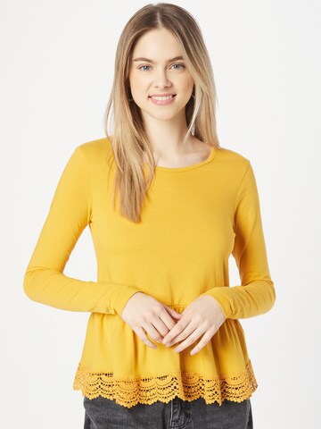 ABOUT YOU Shirt 'Cora' in Yellow: front