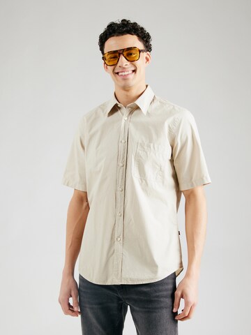 BOSS Regular Fit Hemd 'Relegant_6' in Beige: Vorderseite