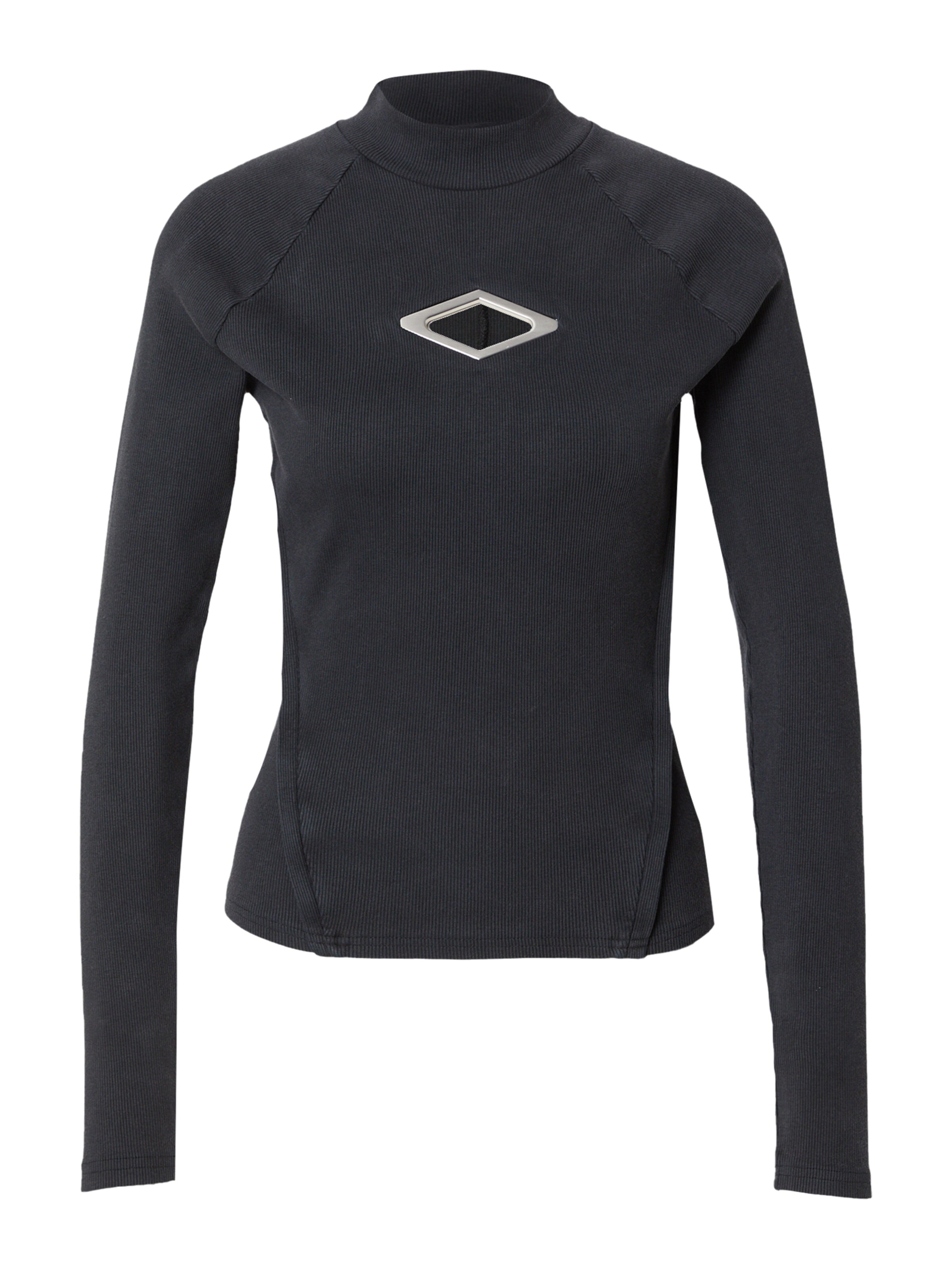 Han KjøbenhavnMajica 'Diamond' - crna boja: prednji dio