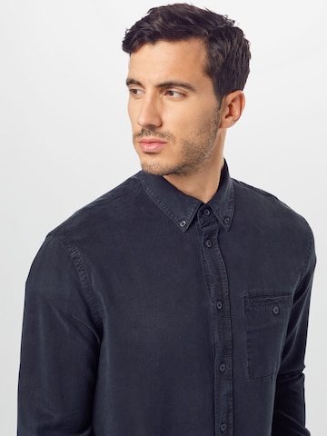 Filippa K Regular fit Button Up Shirt 'Zachary' in Black